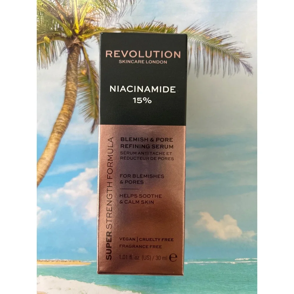 Revolution Skincare London Niacinamide 15% Blemish & Pore‎ Refining Serum NIB